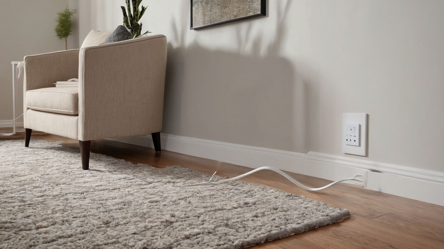 Safe purifier cord route