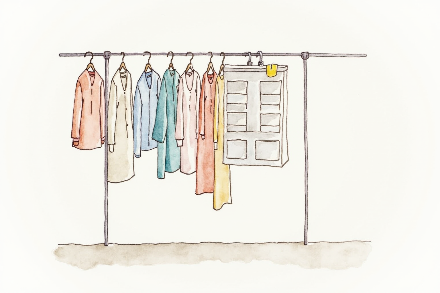 Closet rod doubler hanging system