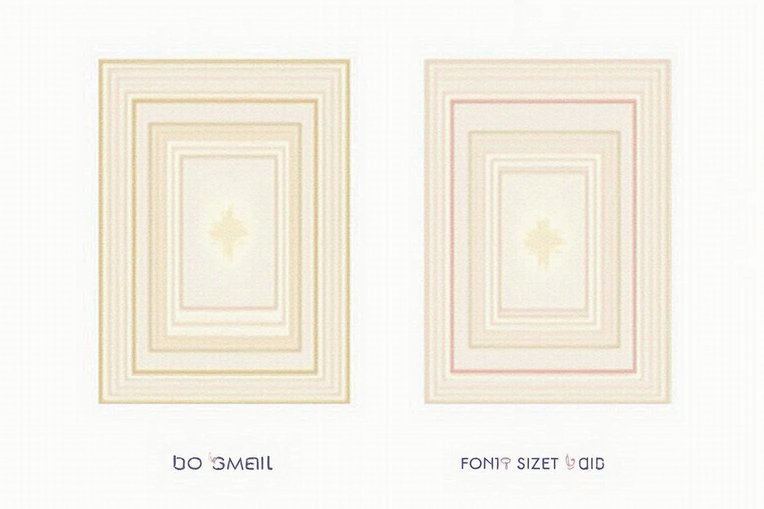 Rug sizing comparison too-small vs proper-size