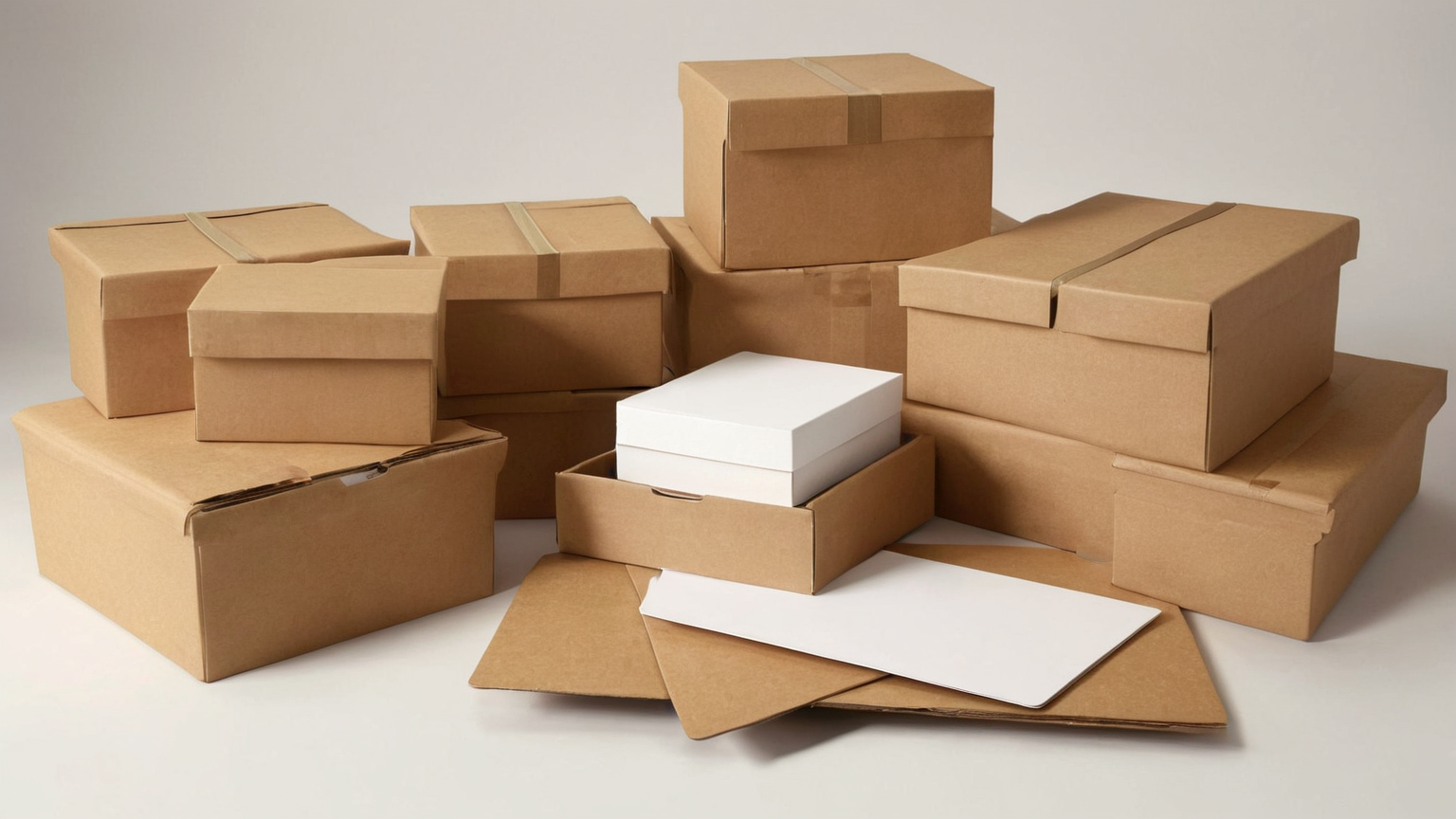 Parcel return station with blank labels