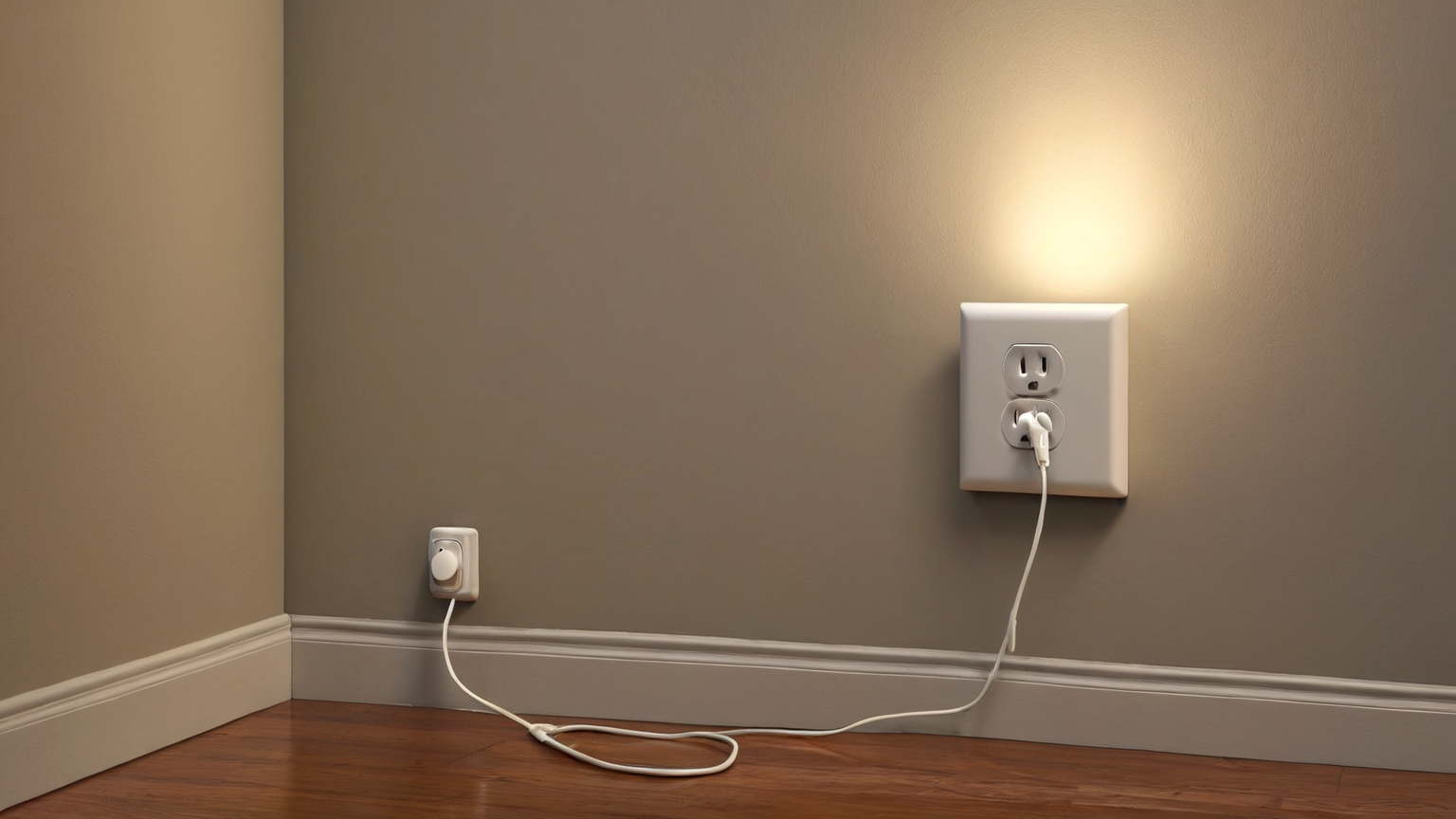 Safe cable management along wall