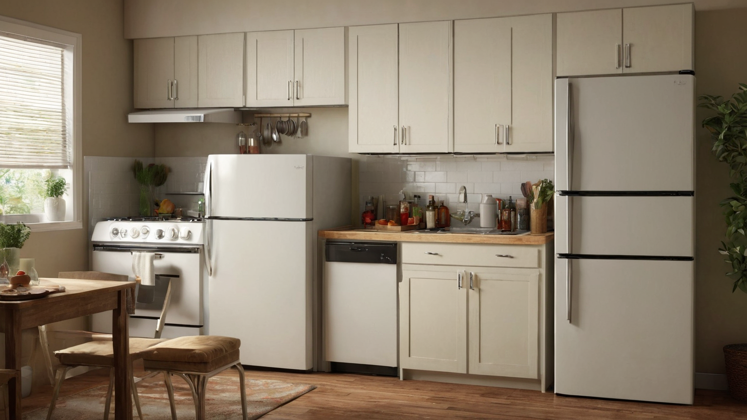 Small Kitchen Heat-Safe Fridge Layout: Clearance, Cords, and Summer Cooking
