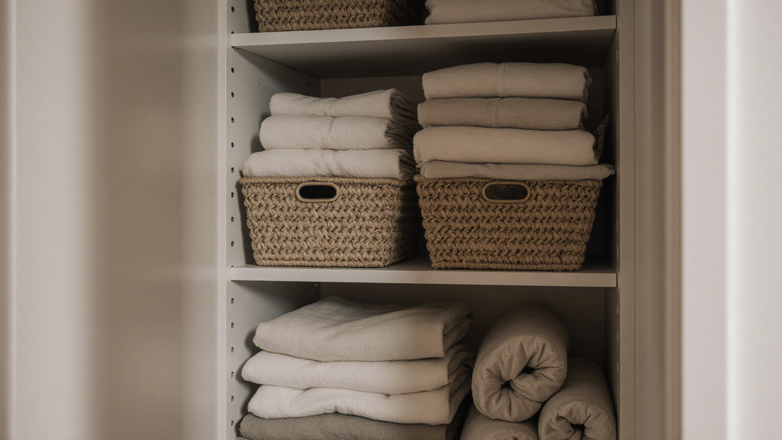 Support image 3 for Apartment Linen Closet Shelf Spacer and Airflow Plan for Humid Weeks