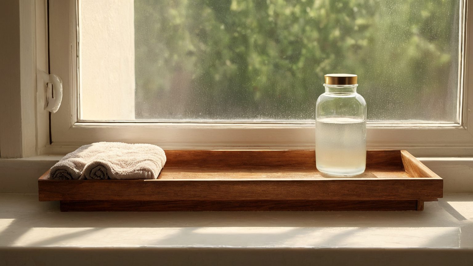 condensation-aware window sill