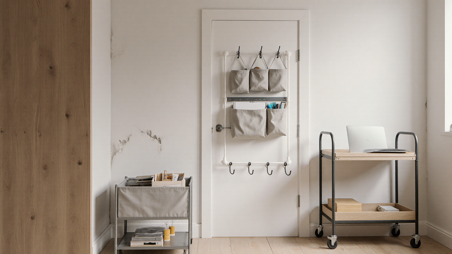 Portable renter-friendly storage pieces